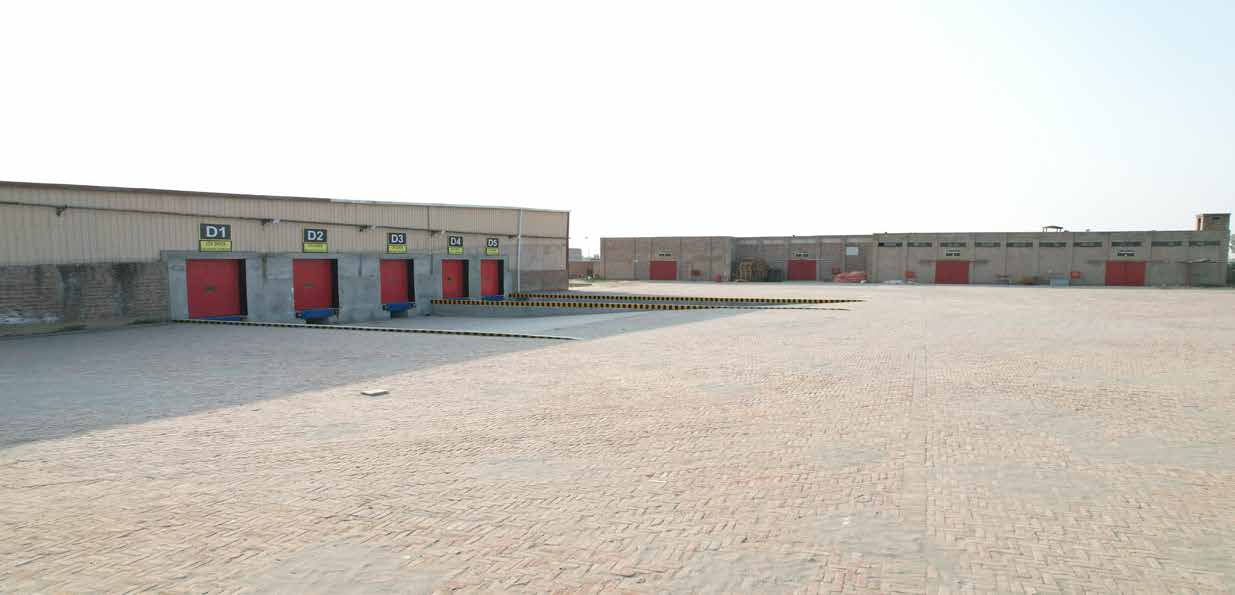 Loading docks and yard