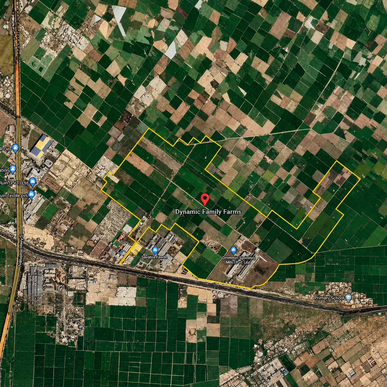 Map showing Dragon Logistics Park location